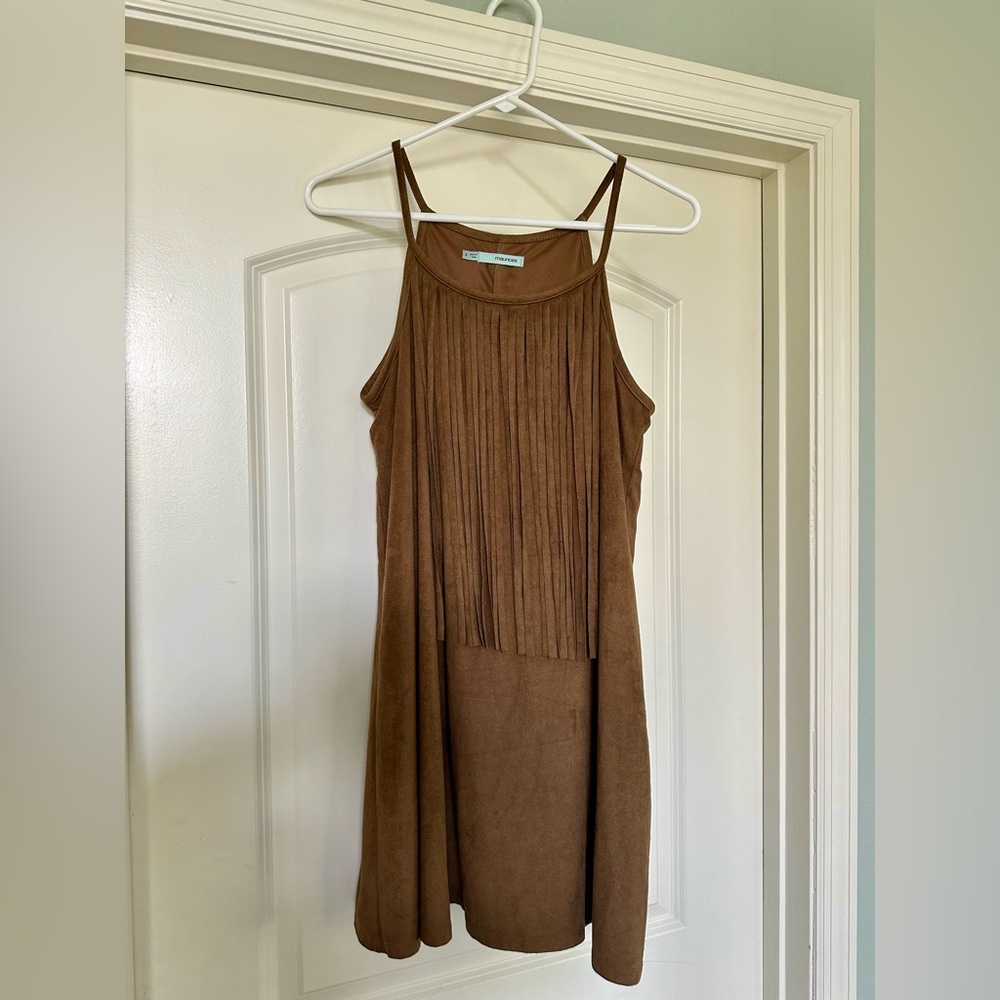 Maurice’s - Adorable Brown Suede Fringe Dress! - Picture 3 of 8